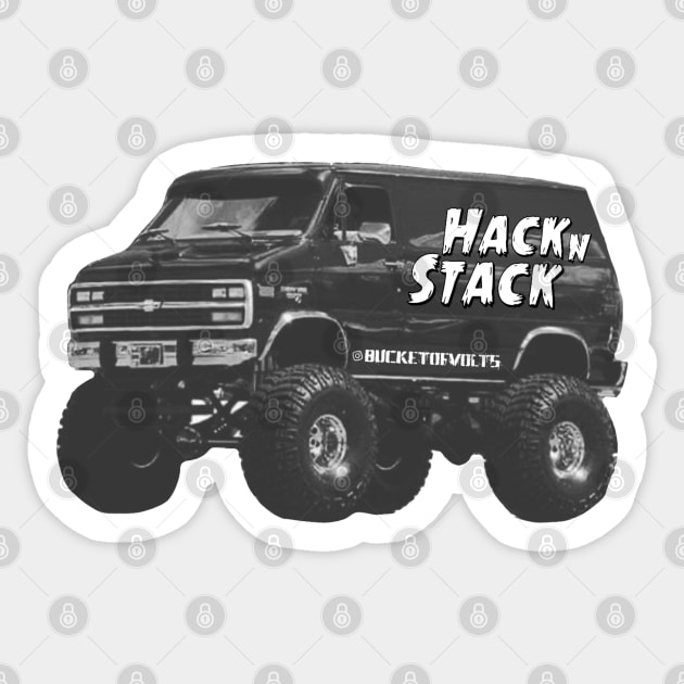 Hack n Stack coming thru!!!! Sticker by HacknStack